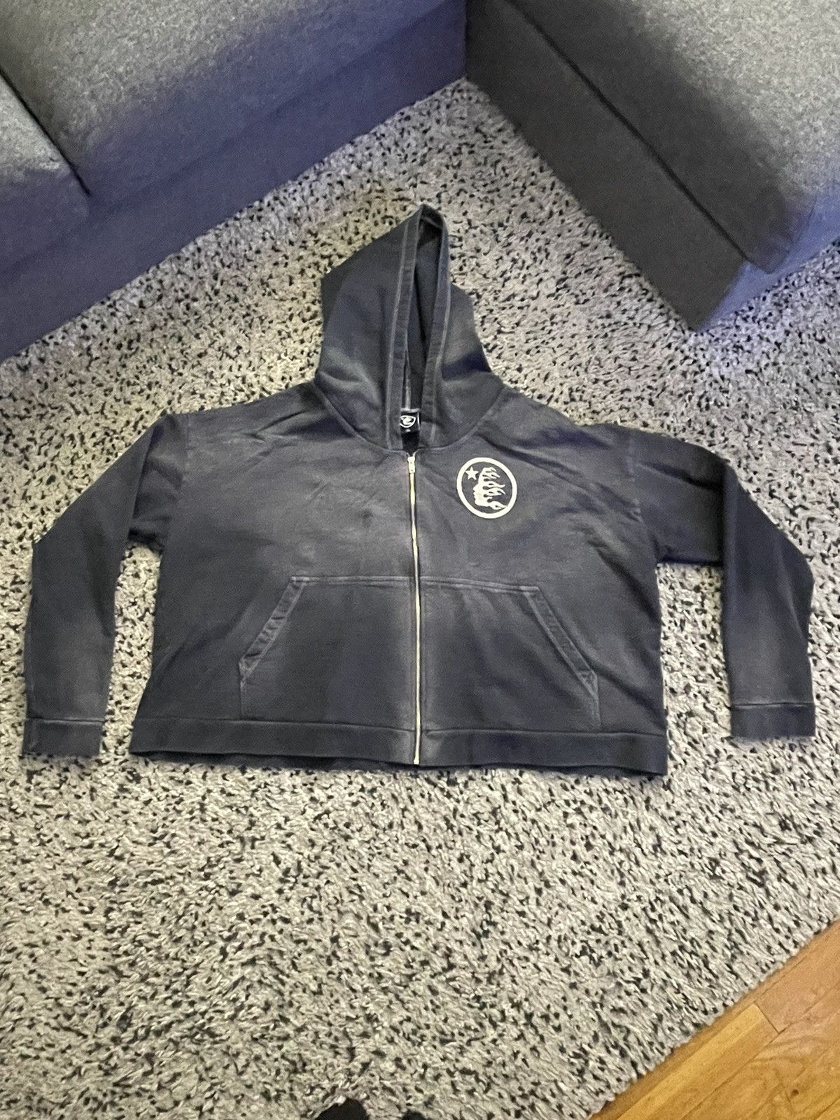 image of Men’S Hellstar Hoodie in Grey, Men's (Size XL)