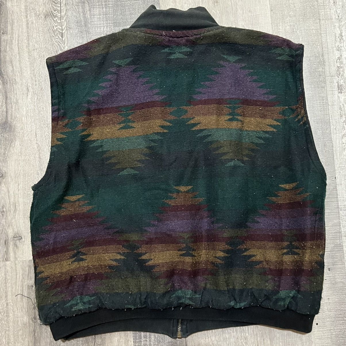 Descente × Vintage VTG Descente Aztec Navajo Reversible Outdoor Hike Ski Vest Size US XL / EU 56 / 4 - 2 Thumbnail