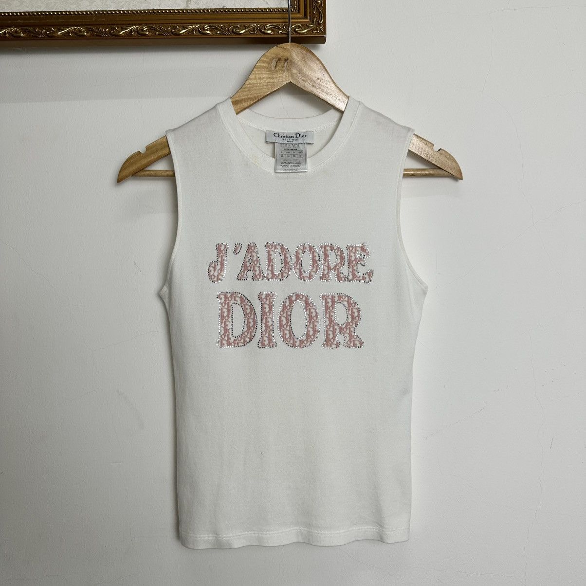 Christian Dior タンクトップ USA 8 ジョンガリアーノ Christian Dior タンクトップ USA 8 ジョンガリアーノ