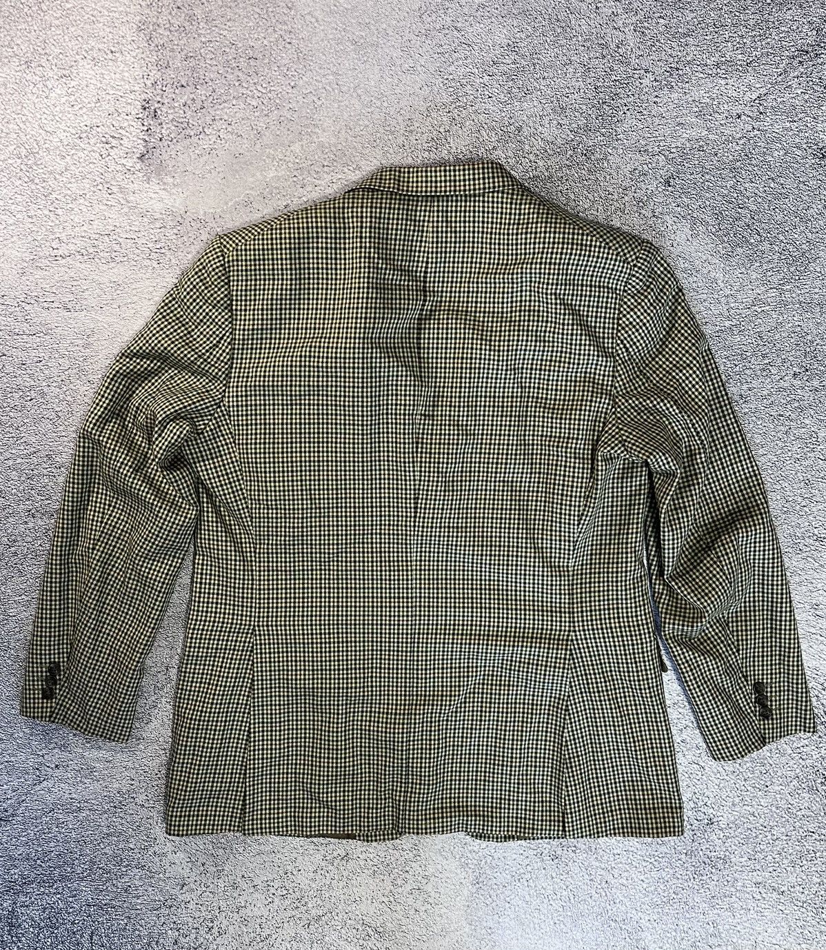Burberry Prorsum Vtg Burberrys Blazer Jacket 54 US44 Wool Silk Check Germany Size 44R - 2 Thumbnail