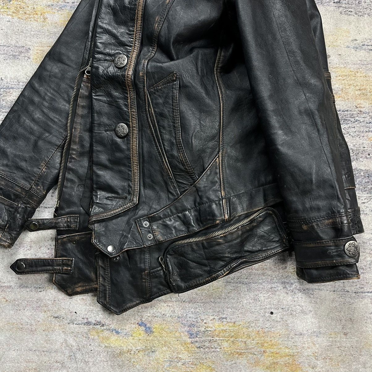 PPFM Very Rare PPFM Napoleon leather jacket vkei style Size US M / EU 48-50 / 2 - 12 Thumbnail