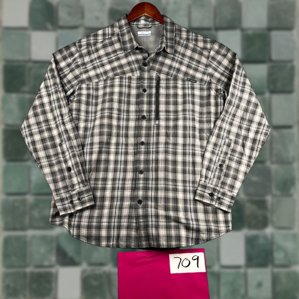 Vintage Columbia Regular Fit Shirt Button-Up Long Sleeve Mens Large Black Plaid Casual Size US L / EU 52-54 / 3 - 1 Thumbnail