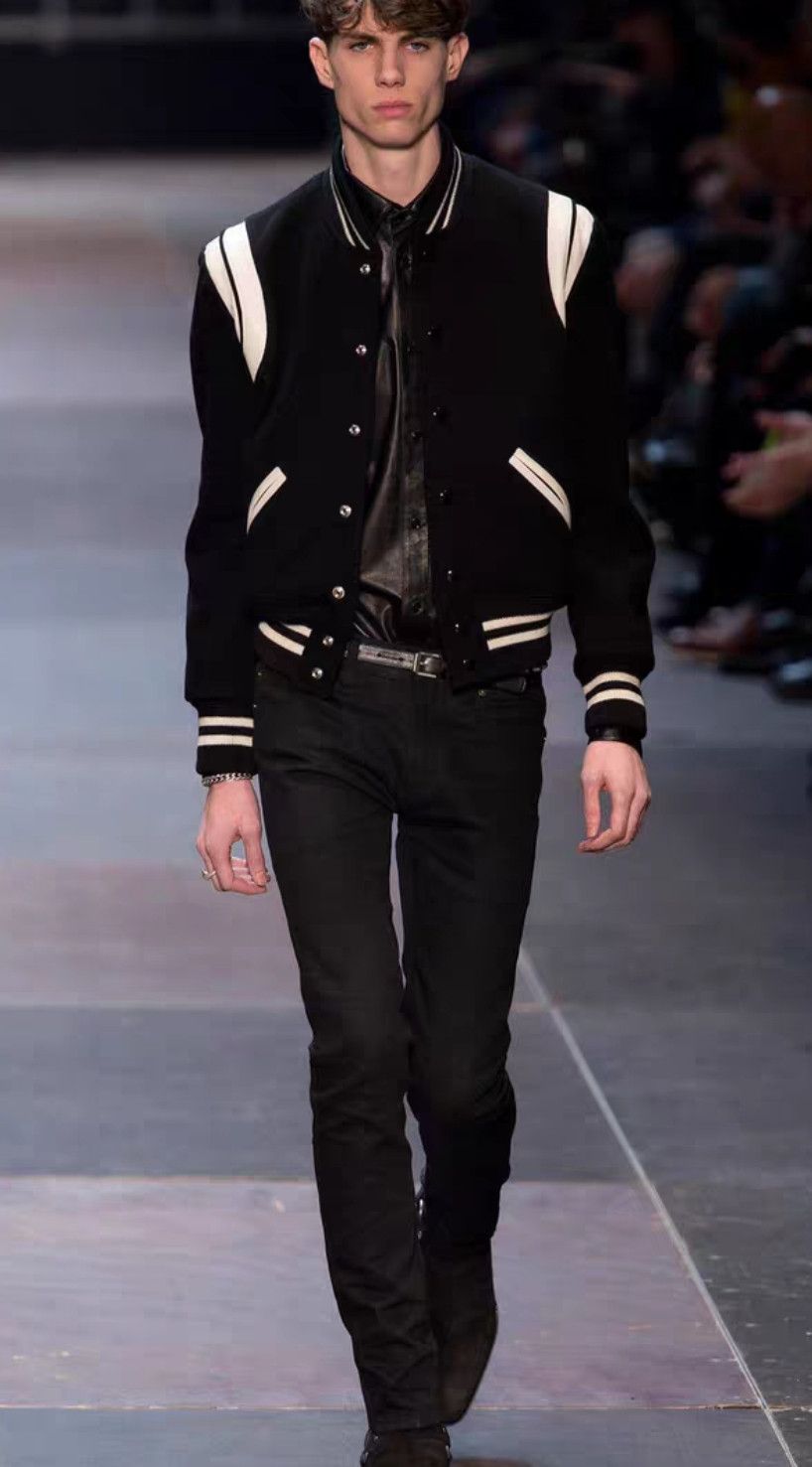 Yves Saint Laurent Saint Laurent Classic black and white Teddy jacket 2502-Ne Size US L / EU 52-54 / 3 - 8 Thumbnail
