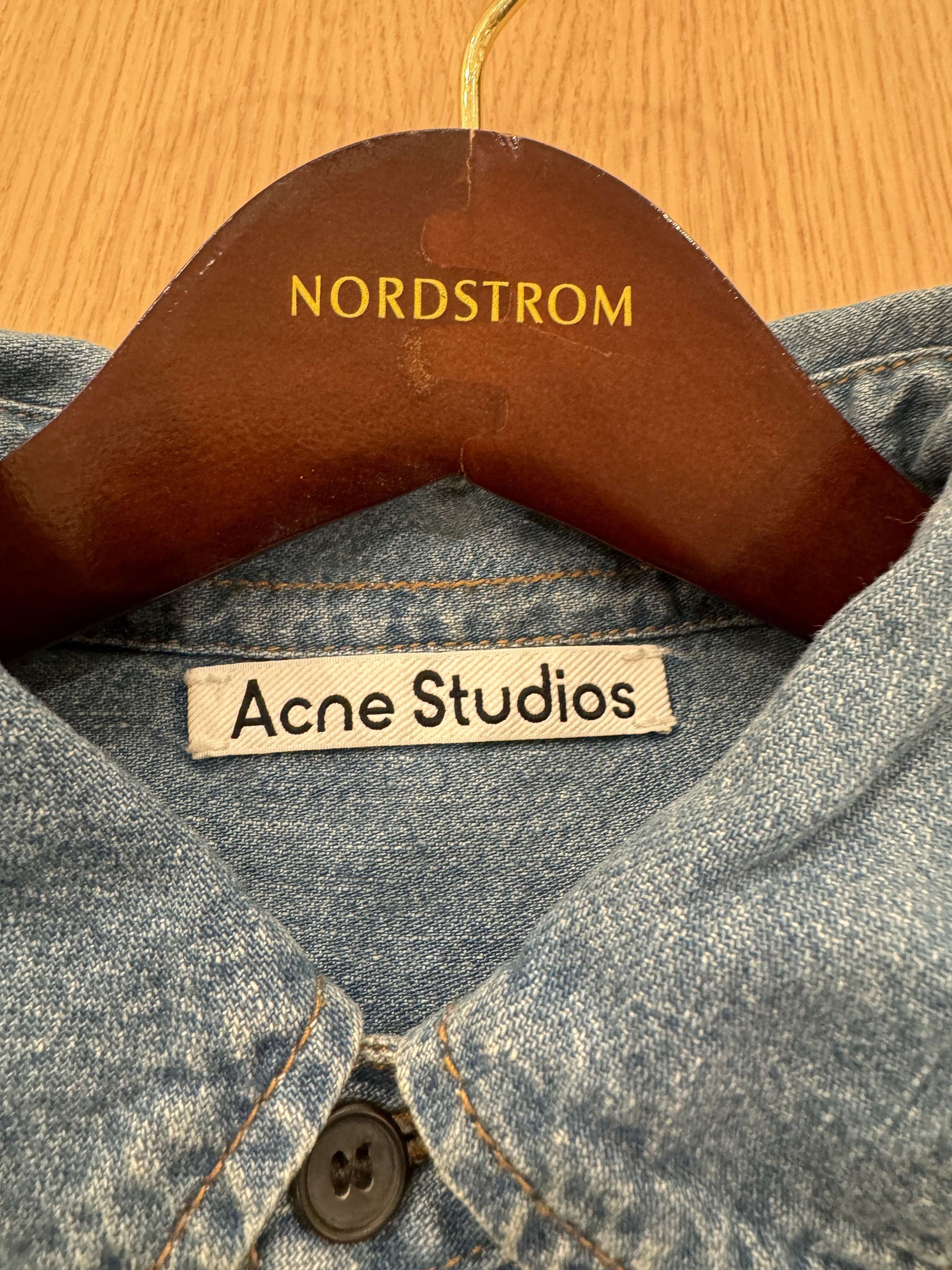 Acne Studios Acne Studios SS21 Speirs Logo Denim Shirt Size US S / EU 44-46 / 1 - 2 Thumbnail