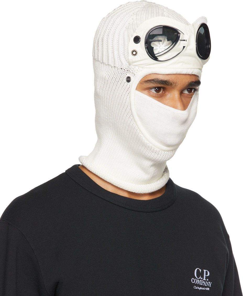 C.P. Company C.P. COMPANY Off-White Goggle Balaclava Size ONE SIZE - 3 Thumbnail