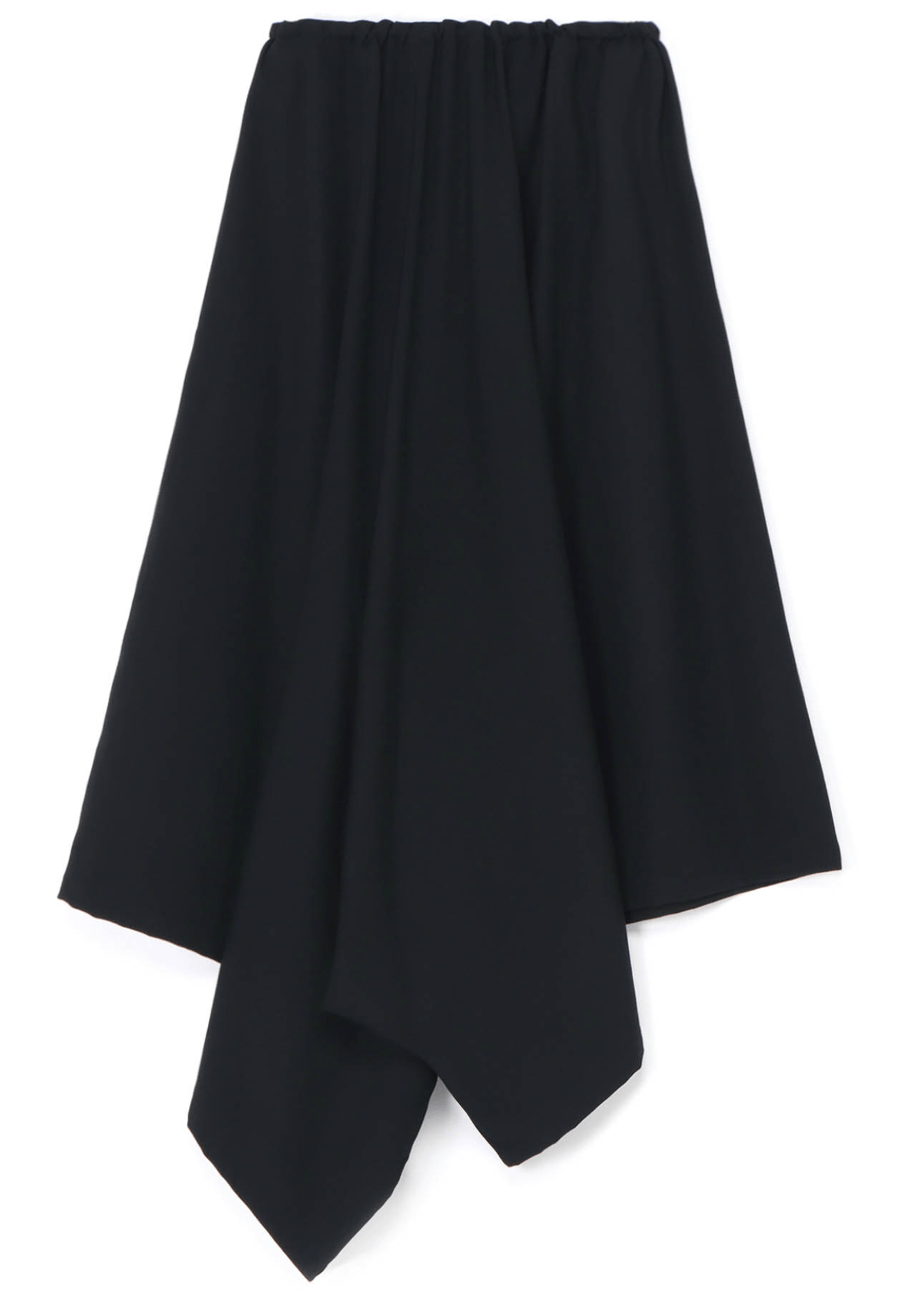 Yohji Yamamoto Yohji Yamamoto Femme - W/GABARDINE DRAWSTRING SKIRT Size 40" / US 18 - 16 Thumbnail