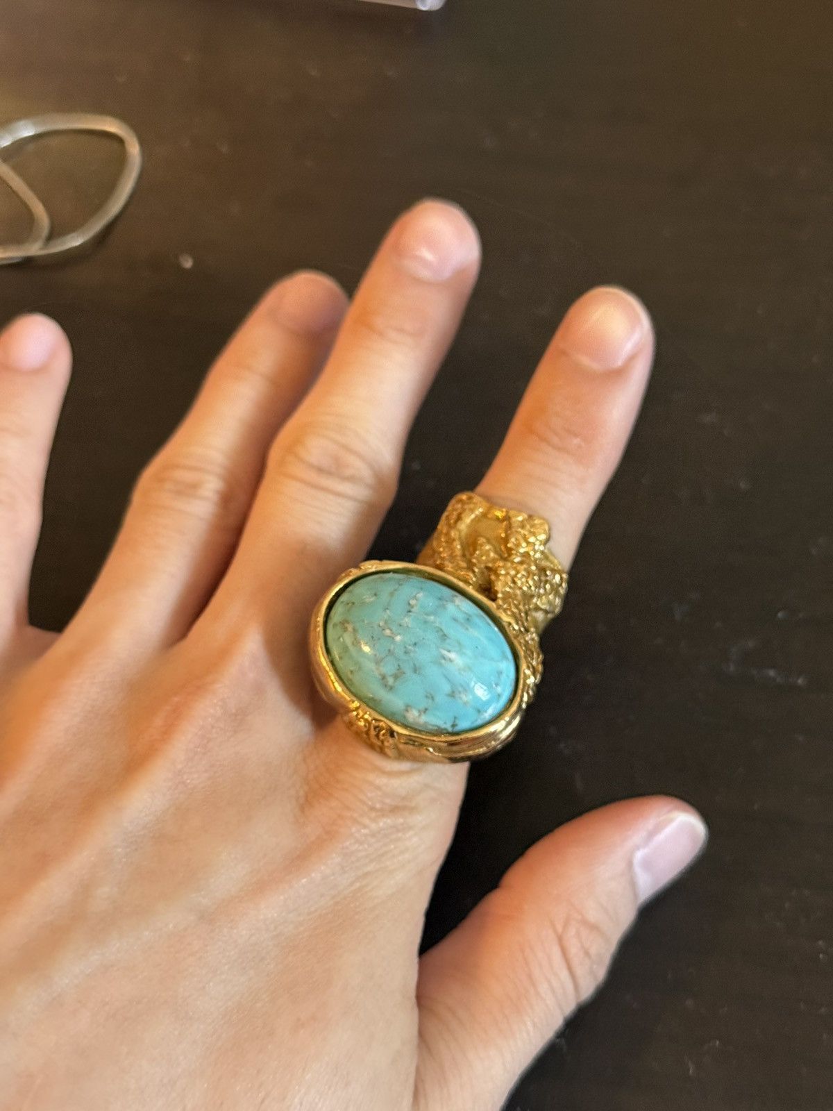 Yves Saint Laurent Yves saint laurent gem bronze ring Size ONE SIZE - 1 Thumbnail