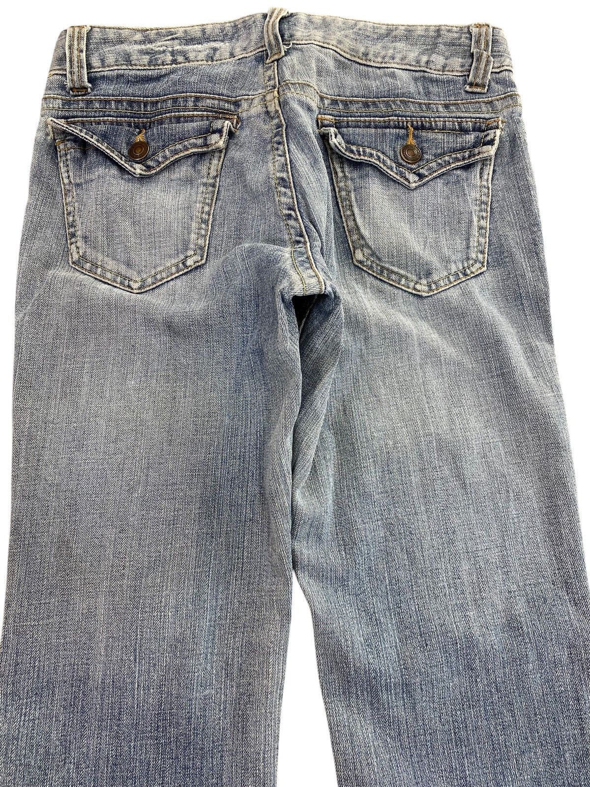 Japanese Brand Japanese Brand Faded Blue Flared Jeans Y2K Style Size US 29 - 4 Thumbnail
