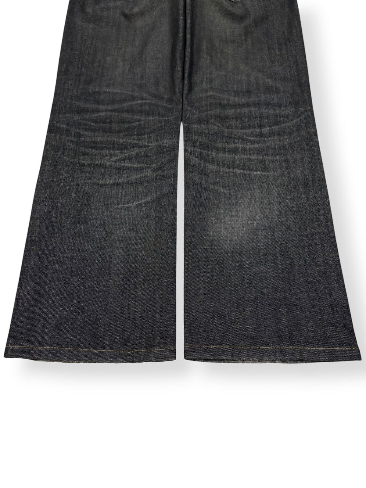 Uniqlo Vintage Uniqlo UJ Black Honeycomb Faded Jeans Size US 32 / EU 48 - 11 Thumbnail