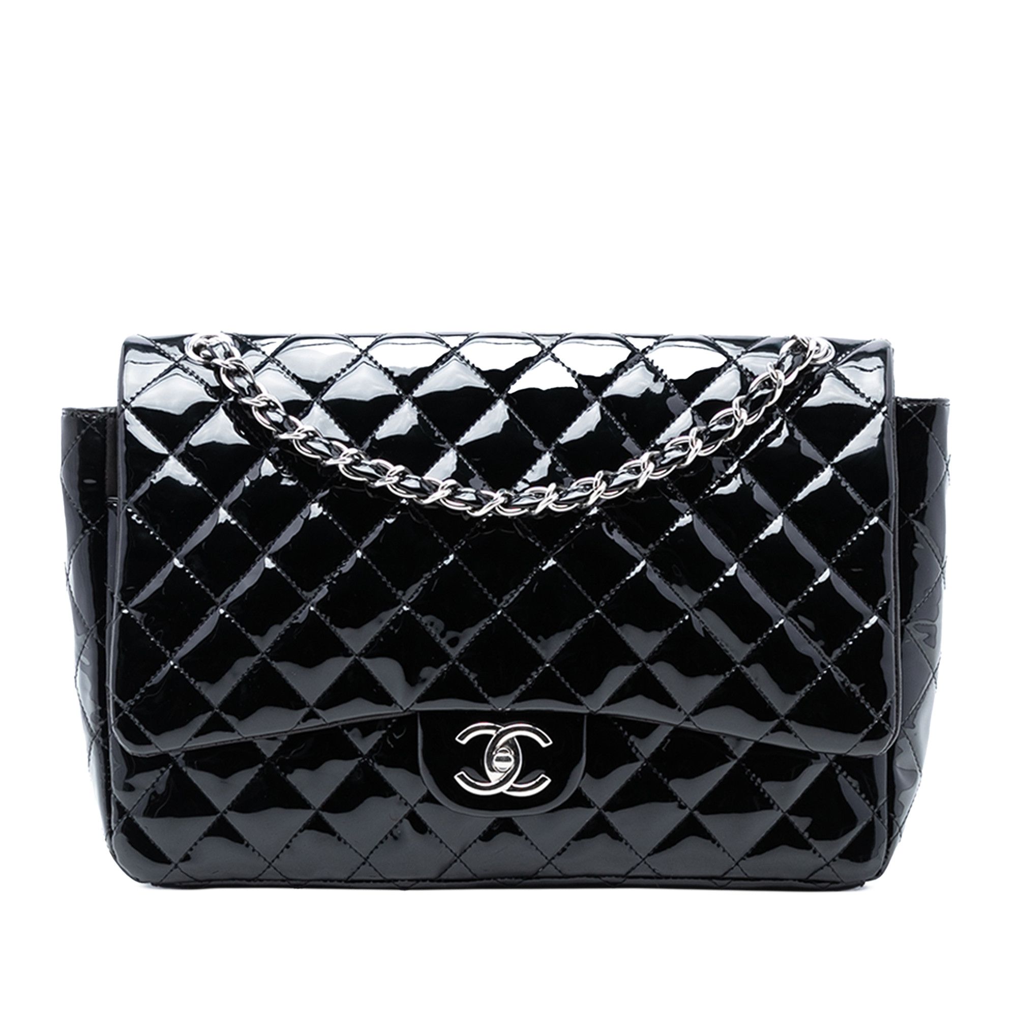 Chanel Chanel Maxi Classic Patent Double Flap Size ONE SIZE - 1 Thumbnail