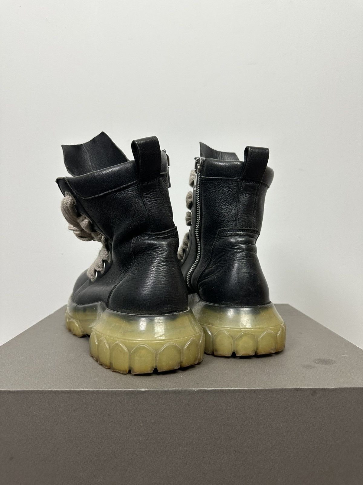 Rick Owens FW22 ‘STROBE’ Jumbo Lace Bozo Boots Size US 10 / EU 43 - 4 Thumbnail