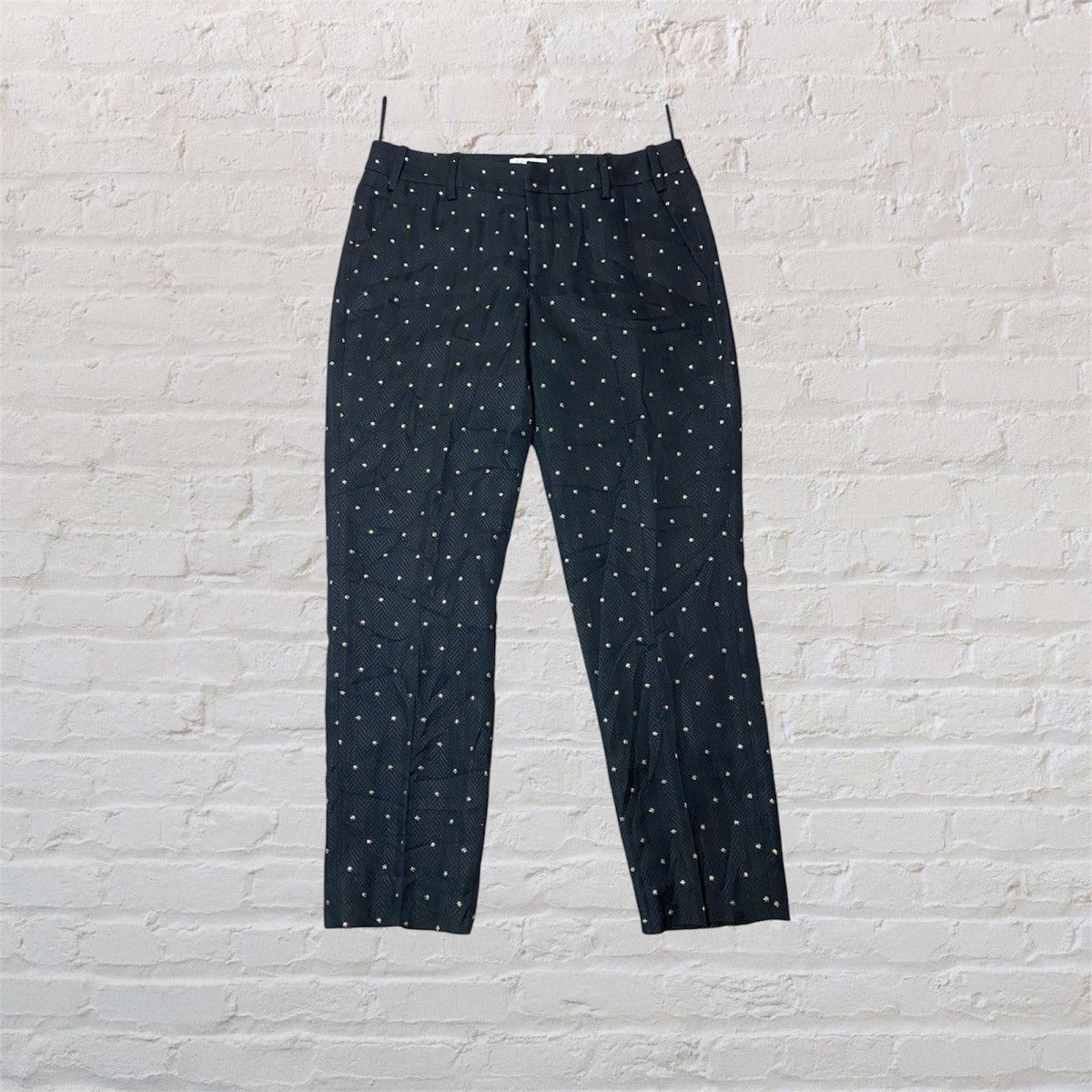 Vintage × Zadig & Voltaire Zadig & Voltaire black gold wool trousers pants Size 30" / US 8 / IT 44 - 1 Thumbnail