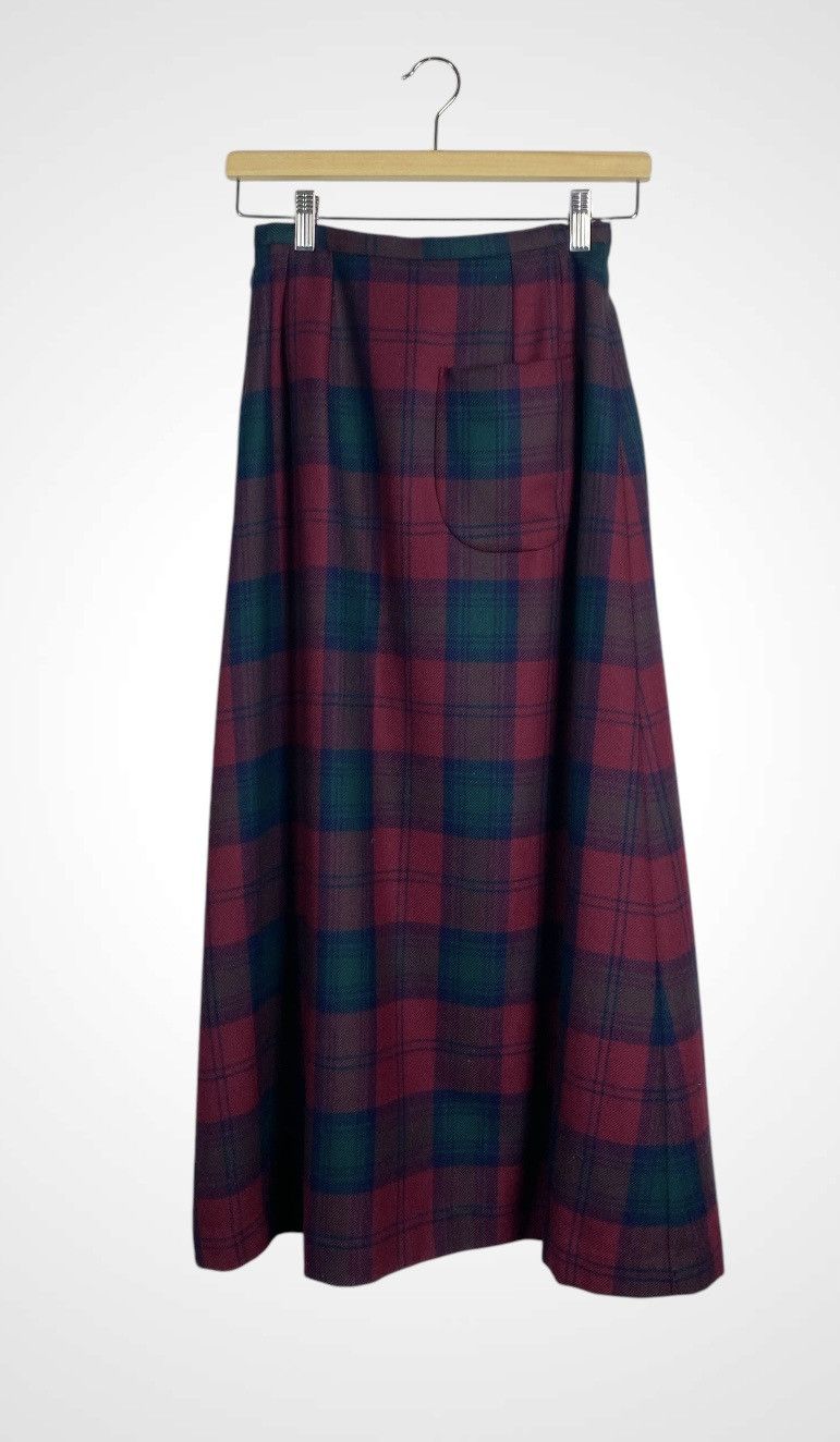 Issey Miyake Rare Vintage I.S Sunao Kuwahara Wool Chekered Skirt Size 25" / US 0 / IT 36 - 5 Thumbnail