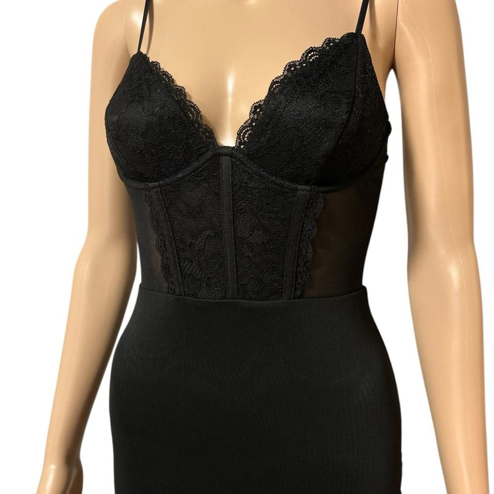 Garbage TV Garage sexy Black Lace Mini Dress Size ONE SIZE - 2 Thumbnail