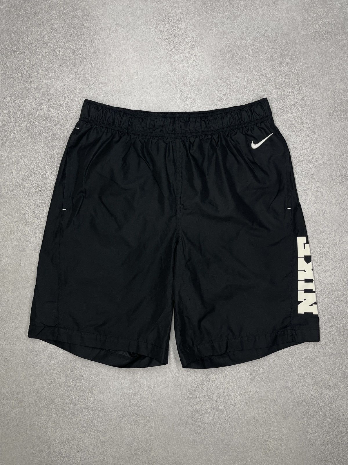 Nike Vintage Nike Nylon Shorts Black Double Big Logo Y2K TECH ACG Size US 32 / EU 48 - 3 Thumbnail
