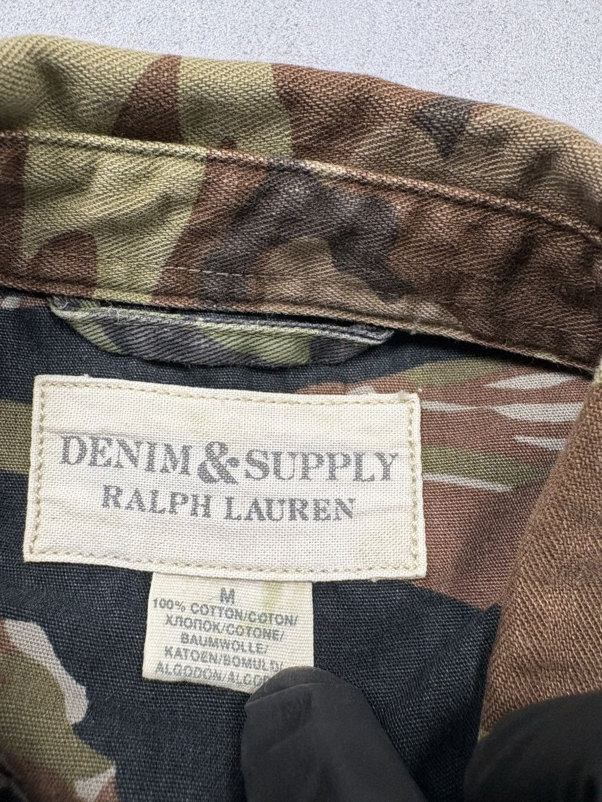 Denim & Supply Ralph Lauren Ralph Lauren Denim & Supply Camo Patchwork Military Shirt Size US M / EU 48-50 / 2 - 16 Thumbnail