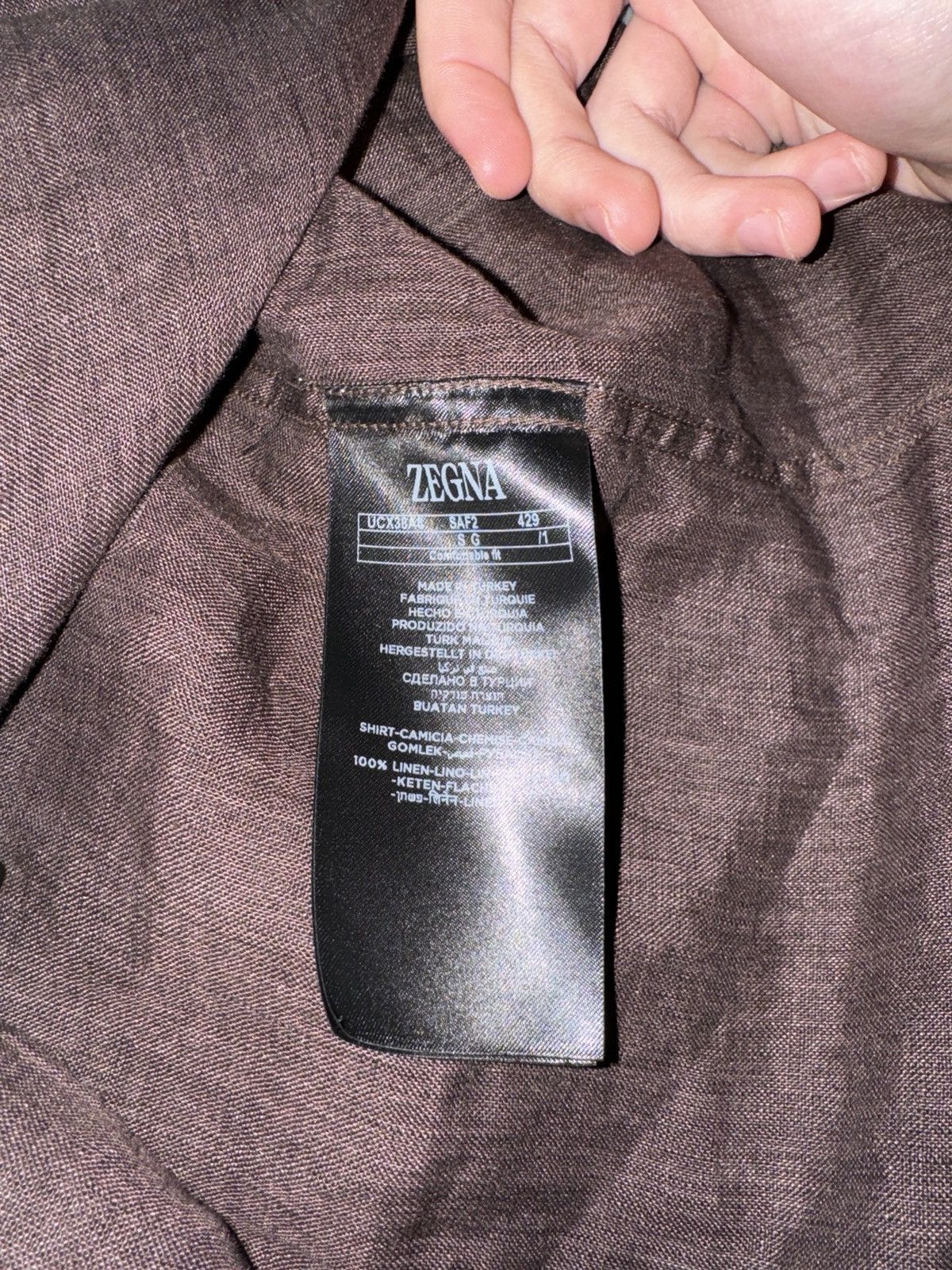 Ermenegildo Zegna × Z Zegna Zegna Cashco Shirt Button Up Size US S / EU 44-46 / 1 - 6 Thumbnail