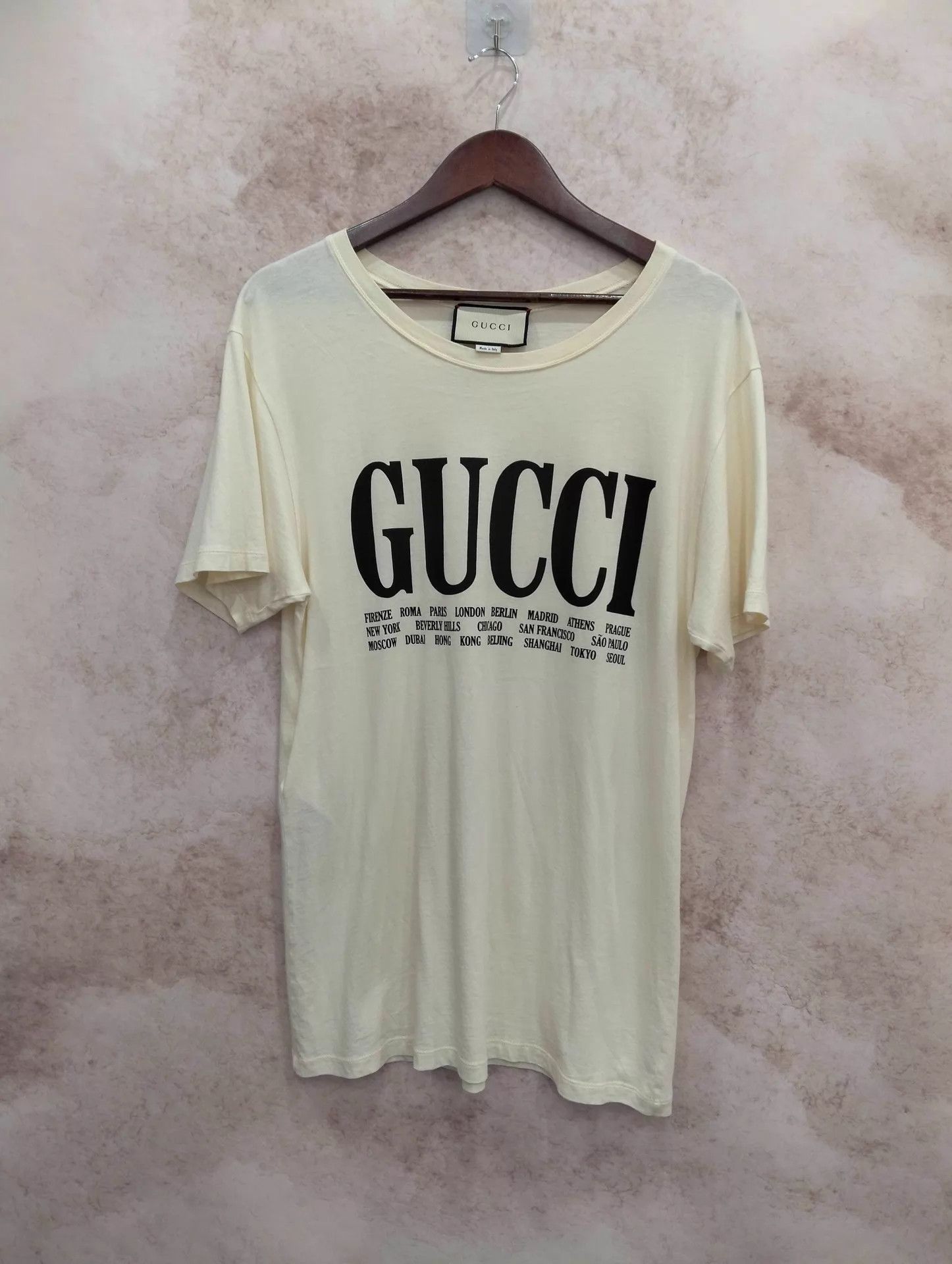 Gucci Gucci City Limited Off-White Short Sleeve T-Shirt M Size US M / EU 48-50 / 2 - 1 Thumbnail