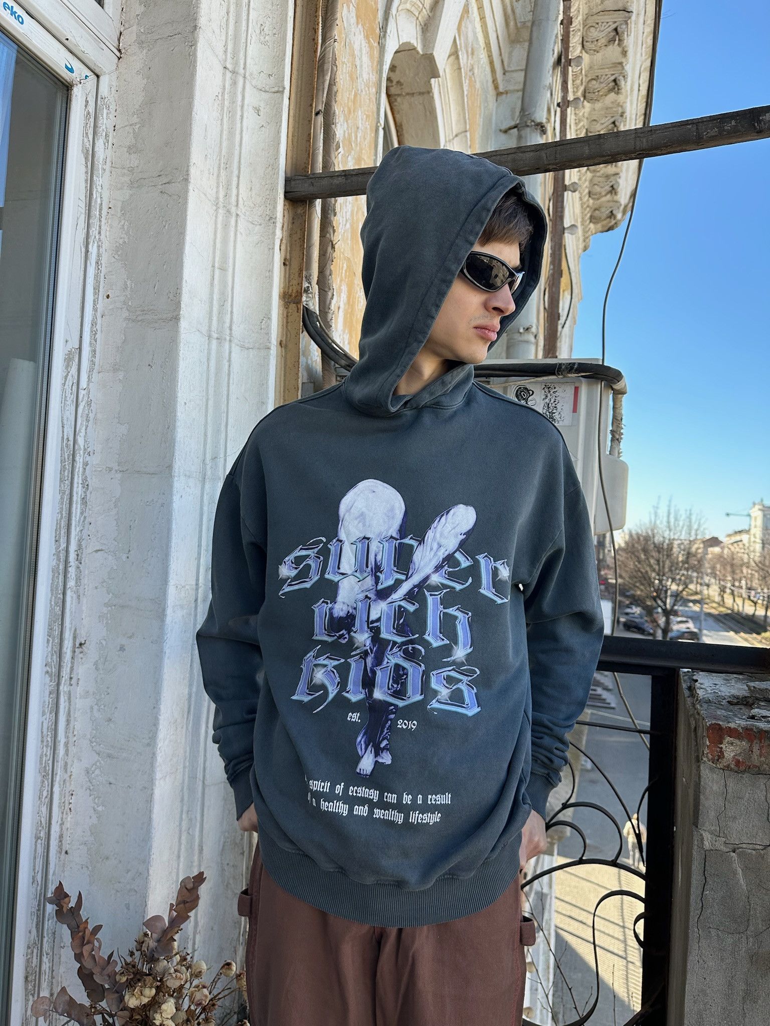 Other Baggy Streetwear Hoodie rolls royce logo Size US M / EU 48-50 / 2 - 4 Thumbnail