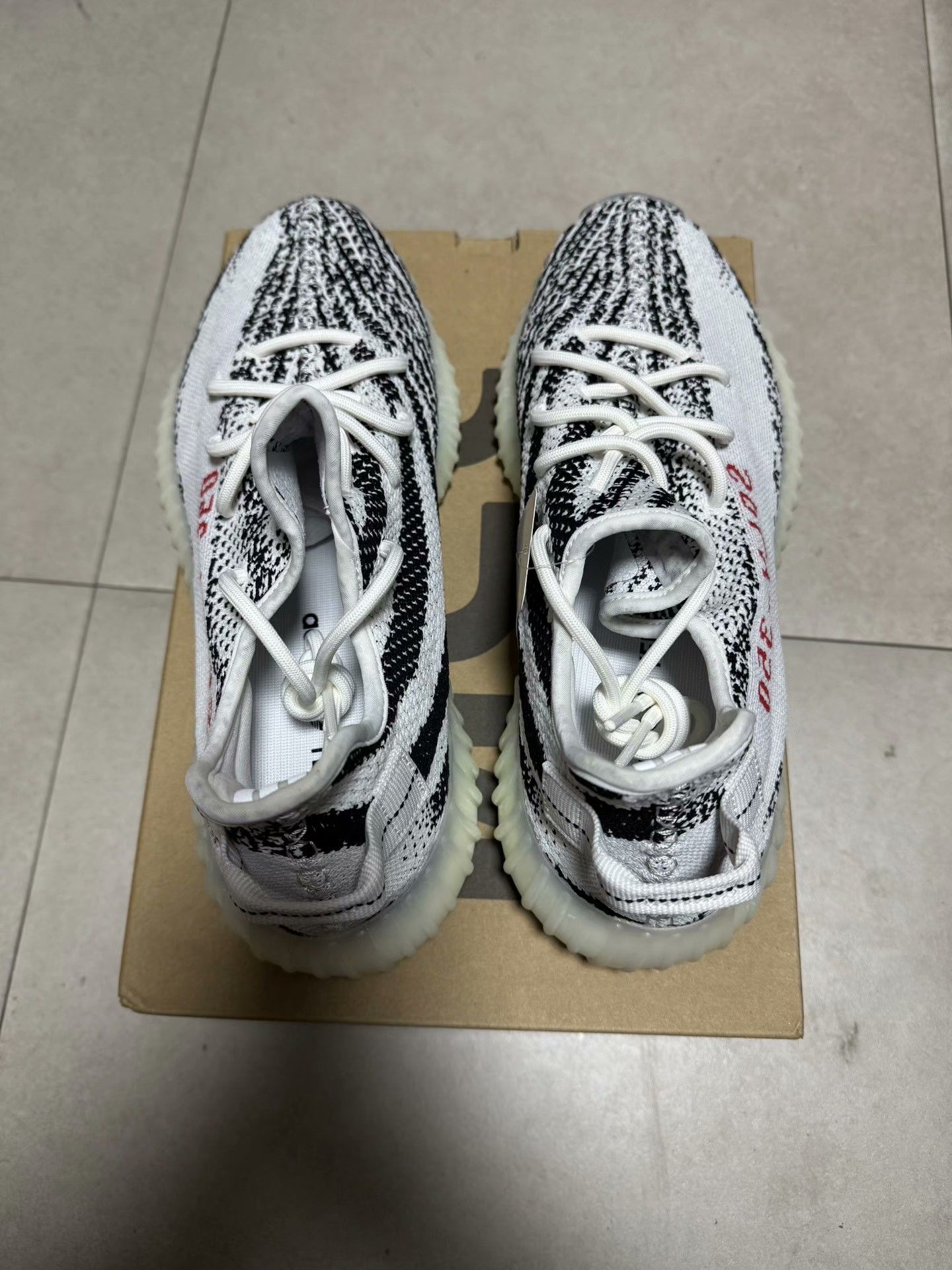 Adidas Adidas YEEZY350 White Lowtop Sneakers 9.5 Men Size US 9.5 / EU 42-43 - 1 Thumbnail