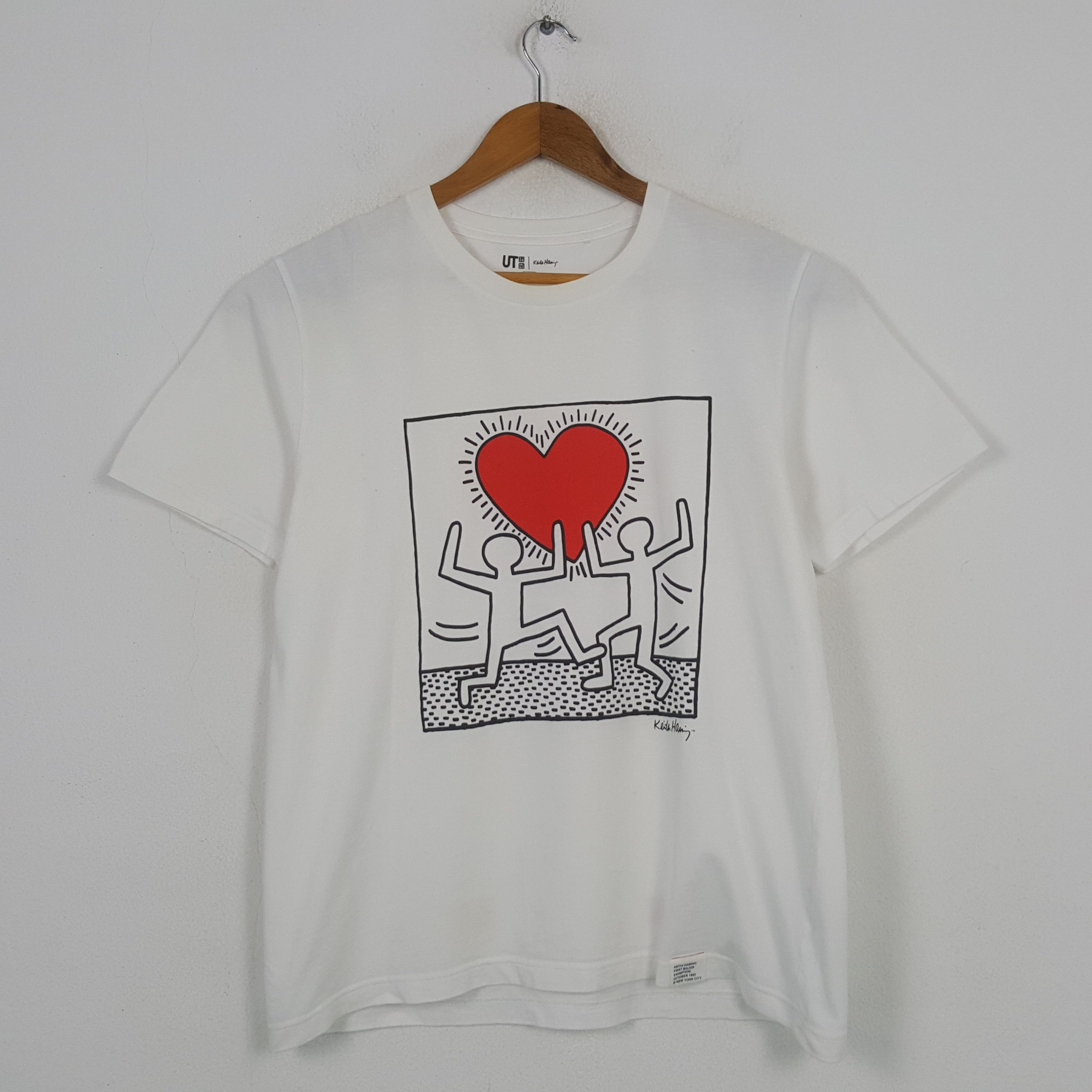Keith Haring Vintage Keith Haring Art Love Hearts T-shirt RR4 Size US L / EU 52-54 / 3 - 1 Thumbnail