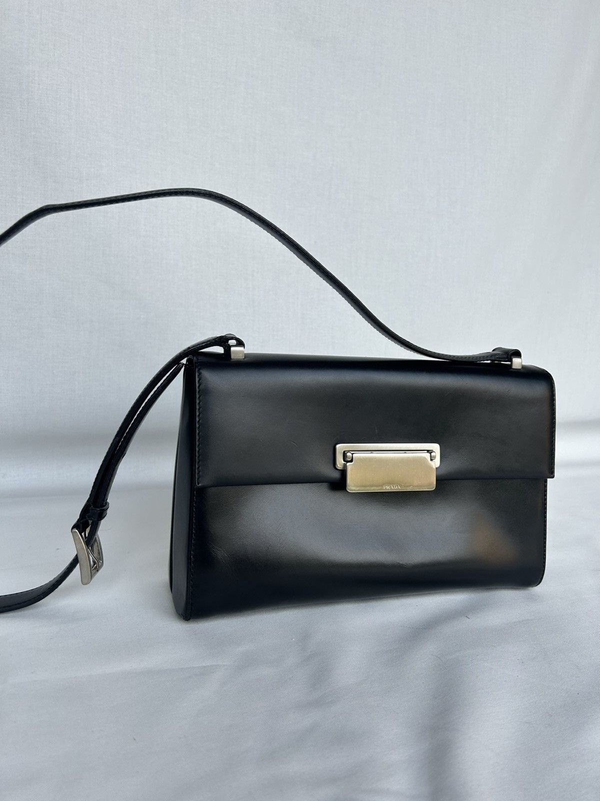 Prada Archive Prada black leather shoulder bag (00s) Size ONE SIZE - 2 Thumbnail