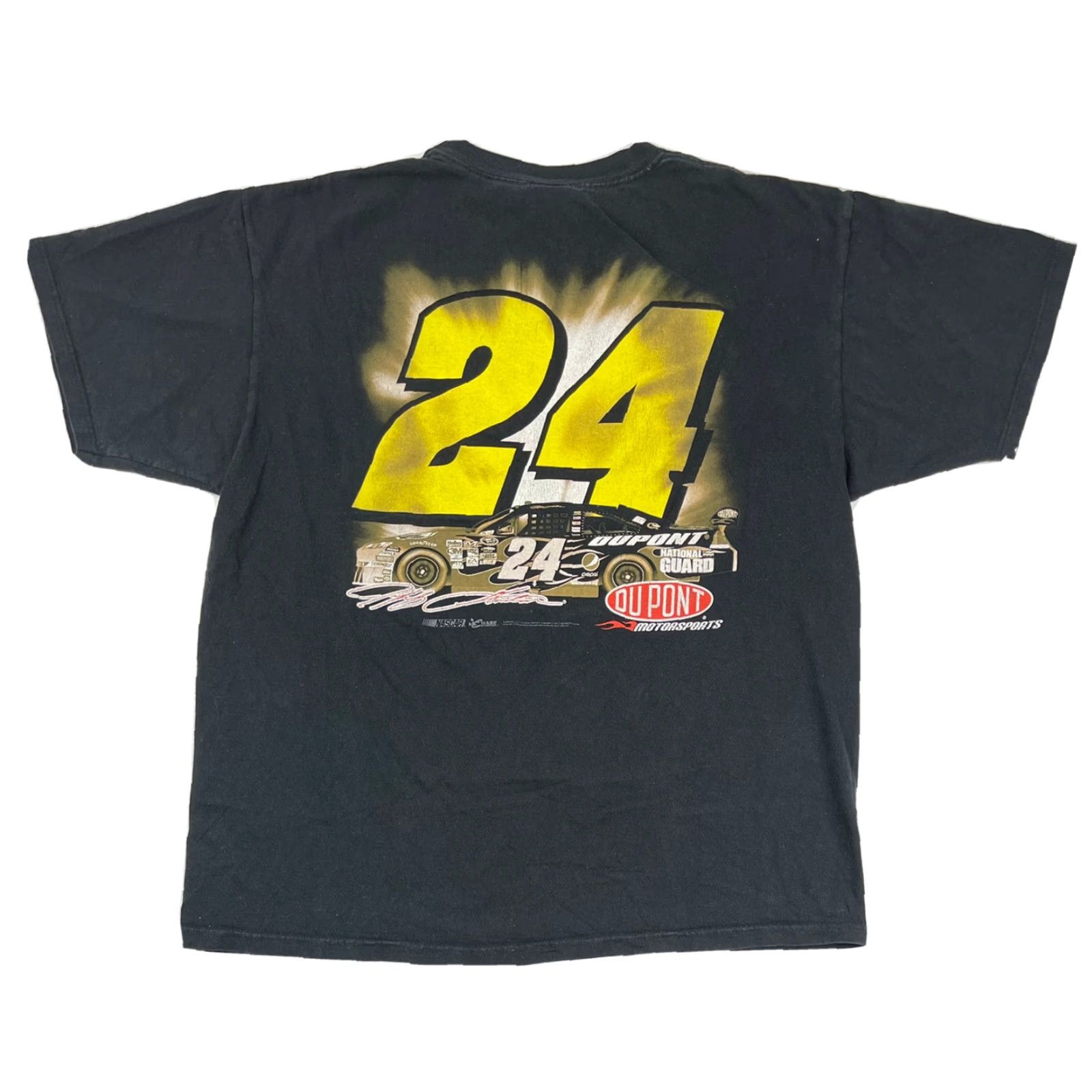 Chase Authentics Chase Authentics Jeff Gordon NASCAR Racing T-Shirt Black Adult XL Cotton Short Sleeve Logo Mens Size US XL / EU 56 / 4 - 4 Thumbnail