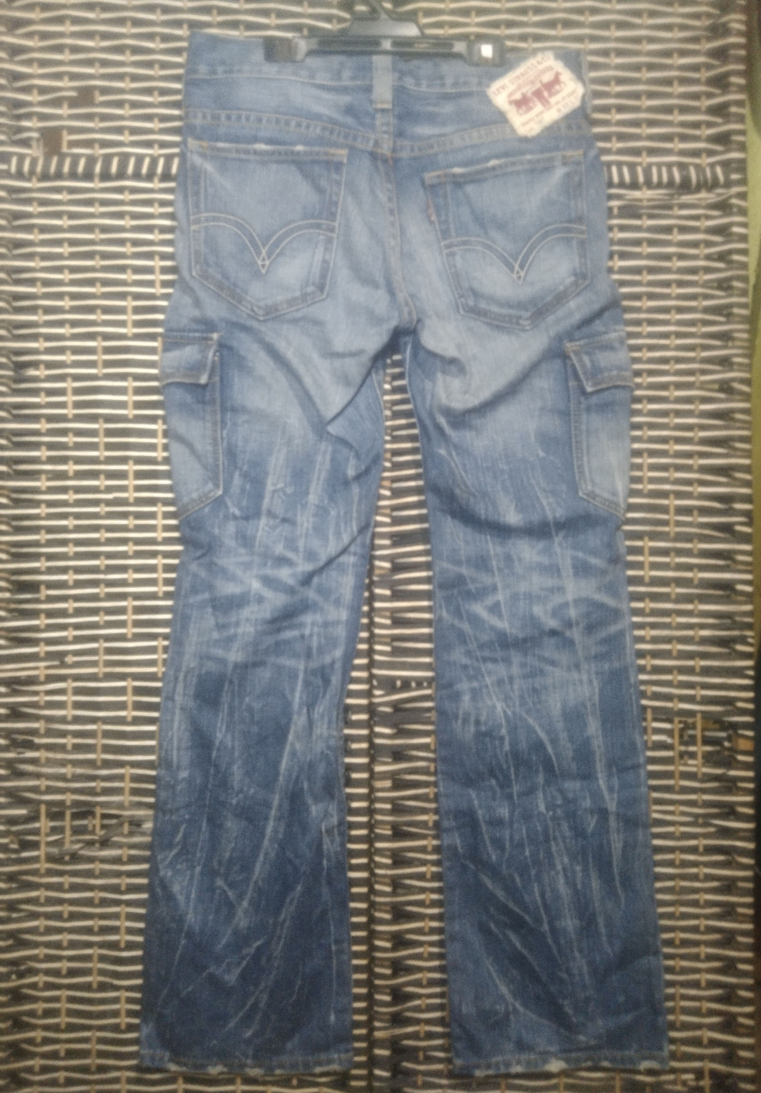 Levi's × Vintage Vintage 🔥 Levi's Flare Cargo Pocket 🔥Jeans Size US 33 - 2 Thumbnail