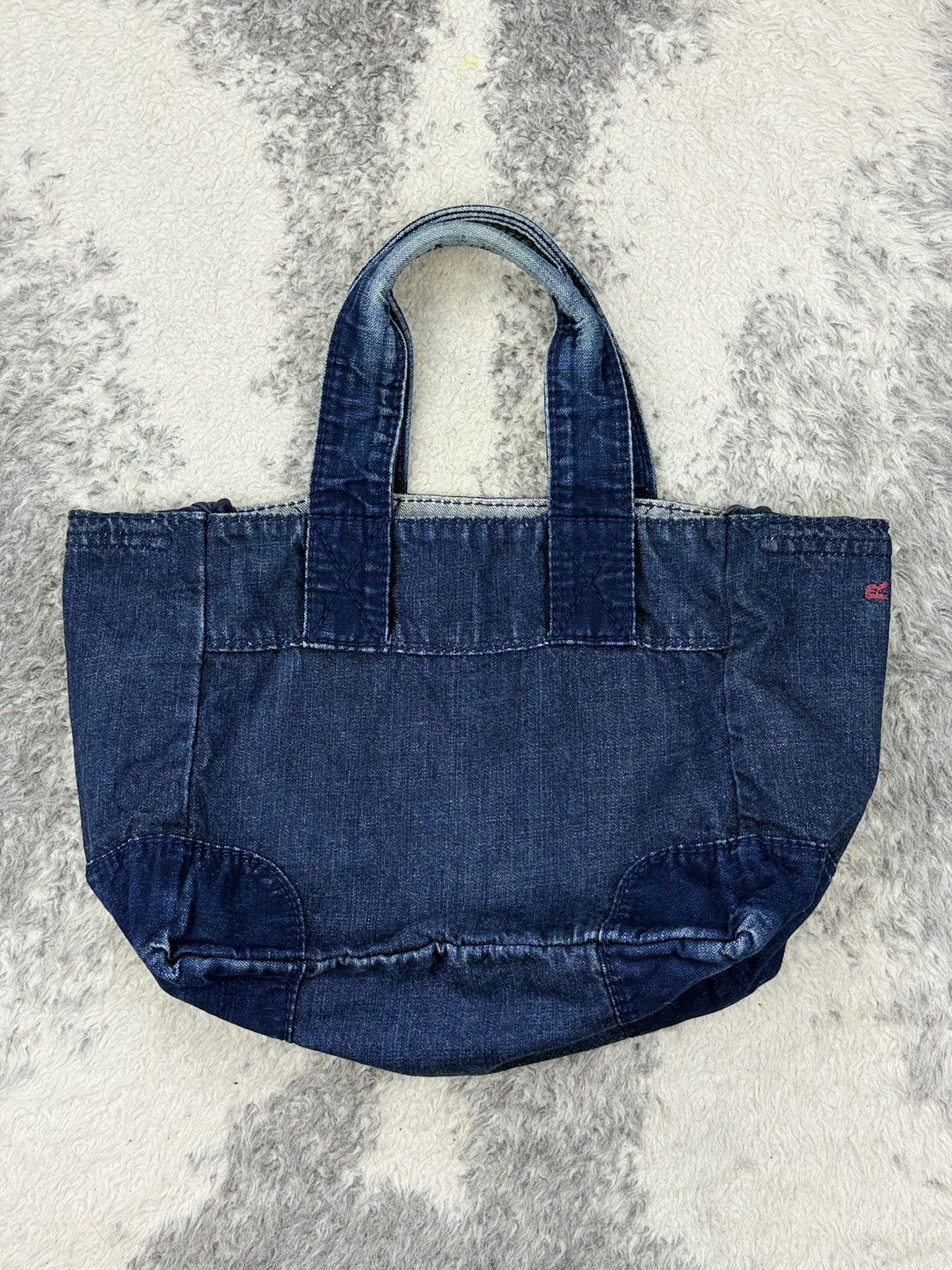 45rpm × Indigo × Japanese Brand 🔥RARE🔥 R by 45rpm Boro Indigo Denim Totebag Size ONE SIZE - 5 Thumbnail