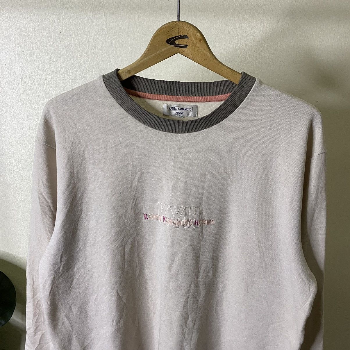Kansai Yamamoto Kansai Yamamoto Homme KYH Embroidery Spell Out LS Tee Size US L / EU 52-54 / 3 - 2 Thumbnail