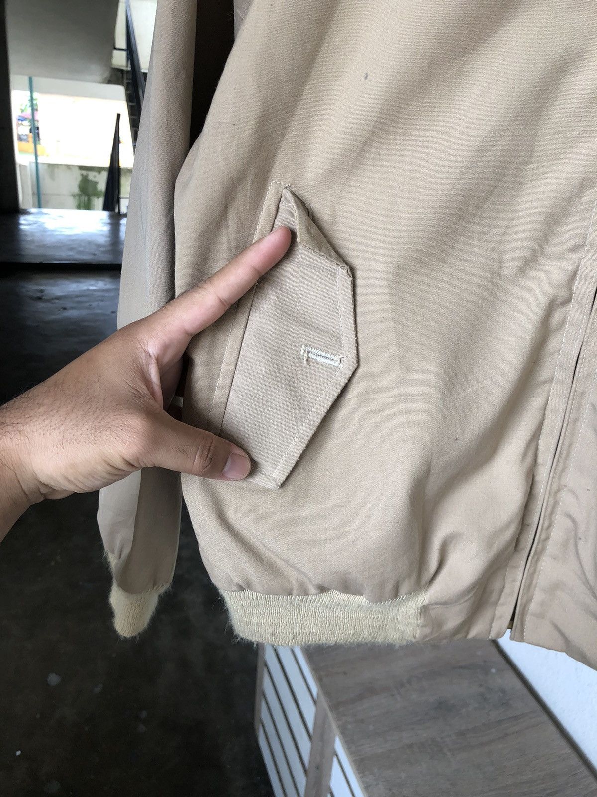 Vintage Vintage 80s Cargo Plain Bomber Jacket Talon Zipper Size US M / EU 48-50 / 2 - 12 Thumbnail