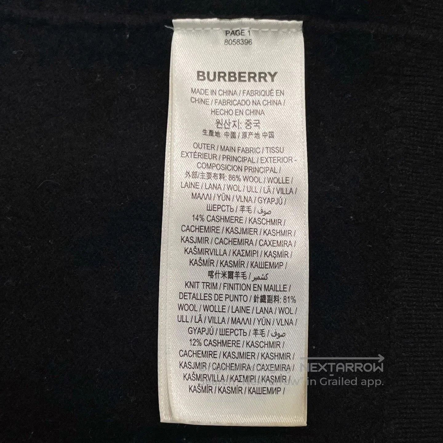 Burberry Burberry Black Sweater Size L. Size US L / EU 52-54 / 3 - 6 Thumbnail