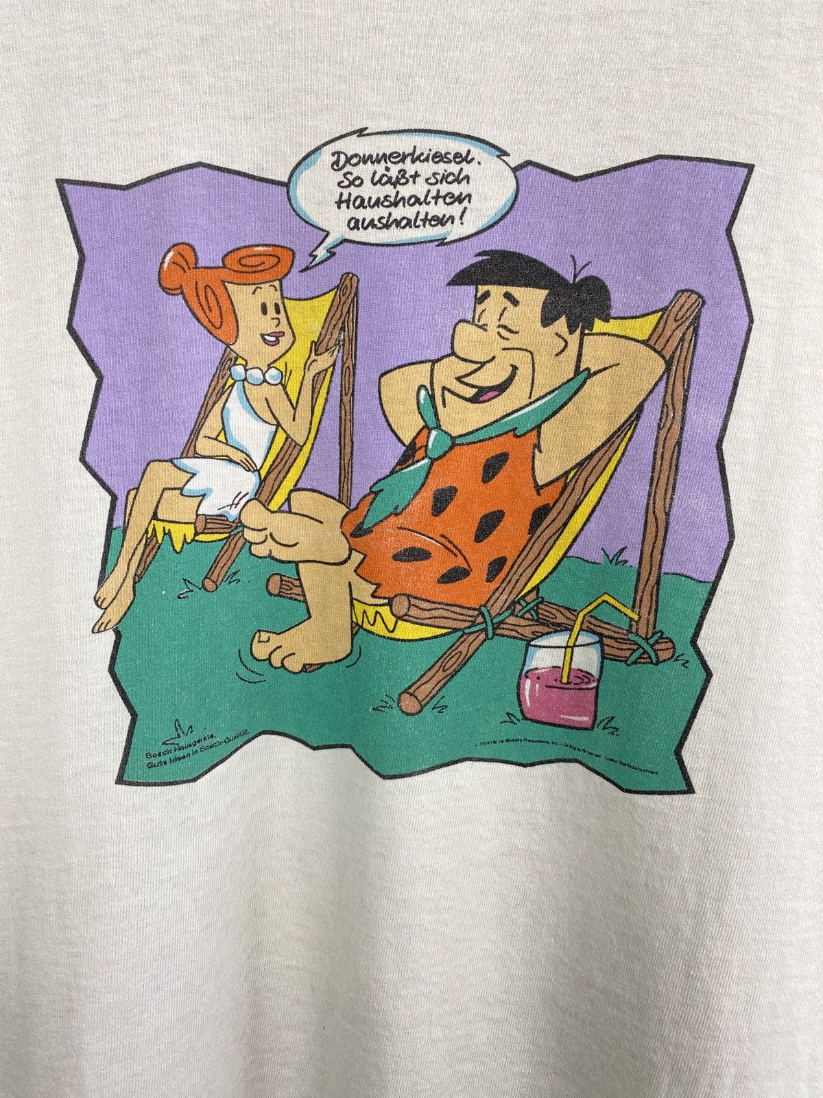 Cartoon Network 🇺🇸 Vintage 1997 The Flintstones Retro T-Shirt Rare Hype Y2K Size US XL / EU 56 / 4 - 6 Thumbnail