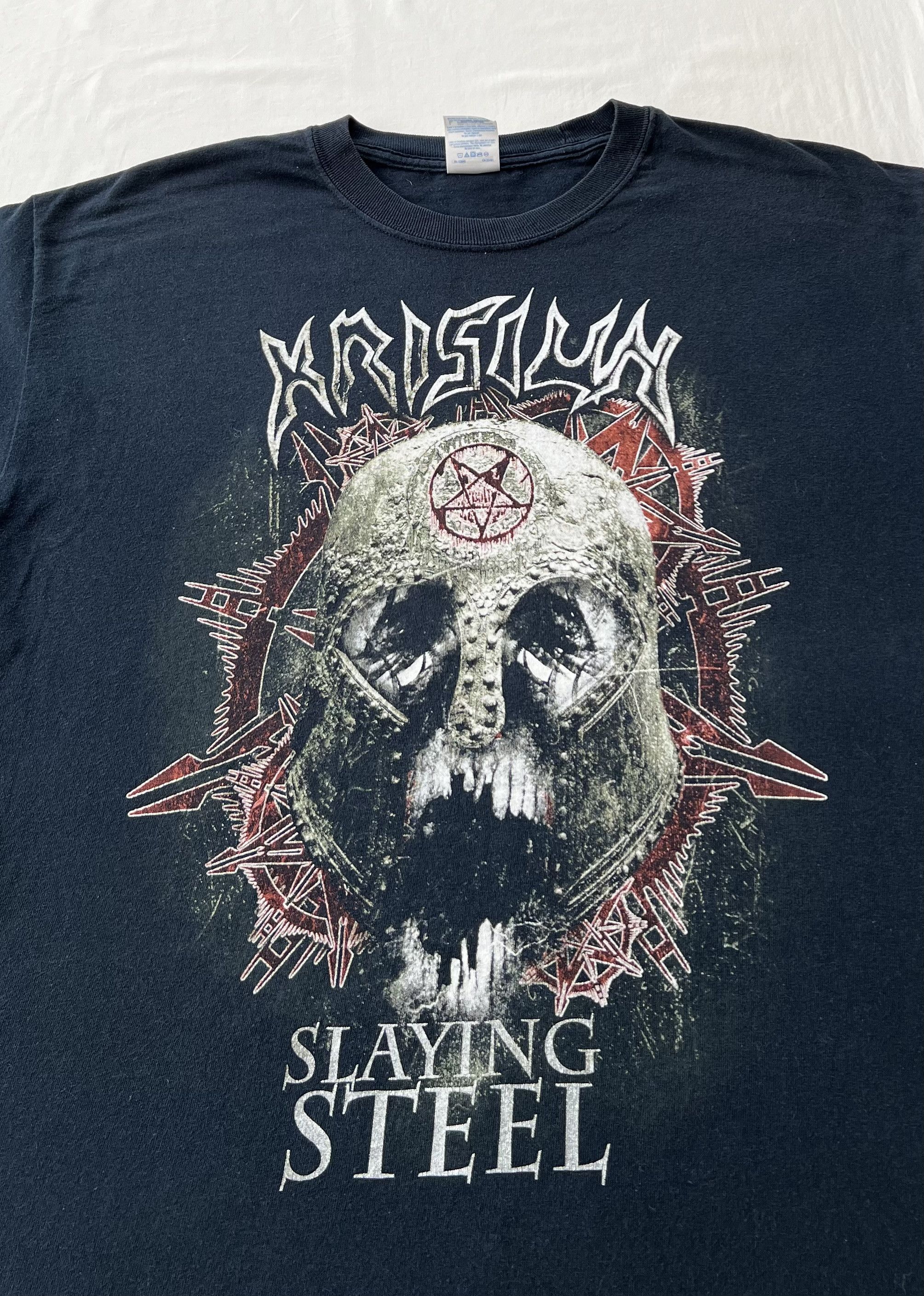 Band Tees Vintage 2009 Krisiun Slaying Steel Black Long Sleeve T-shirt Size US L / EU 52-54 / 3 - 3 Thumbnail