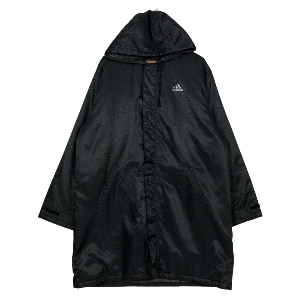 Adidas 🔥VINTAGE LONG JACKET ADIDAS BIG LOGO BLANKET Size US L / EU 52-54 / 3 - 3 Thumbnail