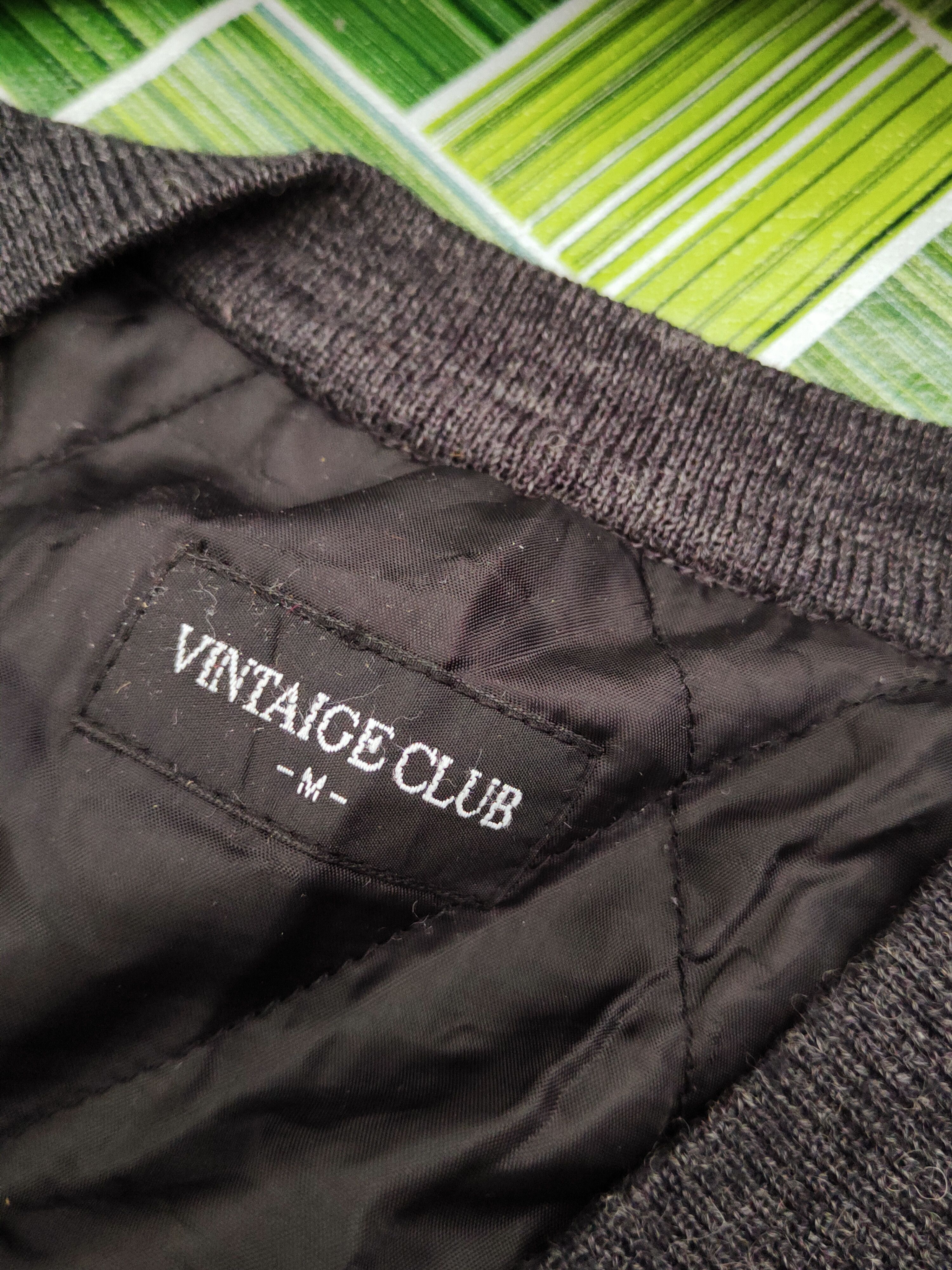 Homespun Knitwear Vintage Club Black Knitwear Button Up Vests #W986 Size US M / EU 48-50 / 2 - 11 Thumbnail