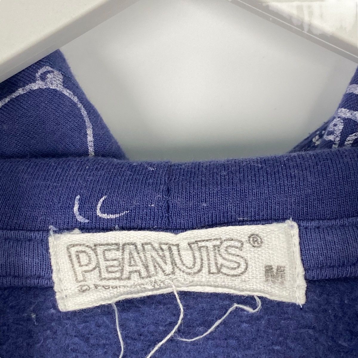 Other Vintage Peanuts Snoopy Printed Hoodie Sweater Navy Blue Size US M / EU 48-50 / 2 - 7 Thumbnail