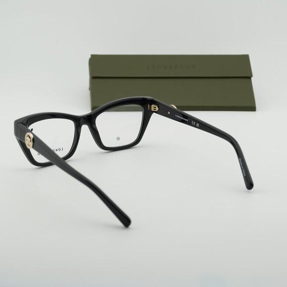 Longchamp Longchamp LO2762 001 Eyeglasses Black 51mm Cat Eye Frame Size ONE SIZE - 11 Thumbnail