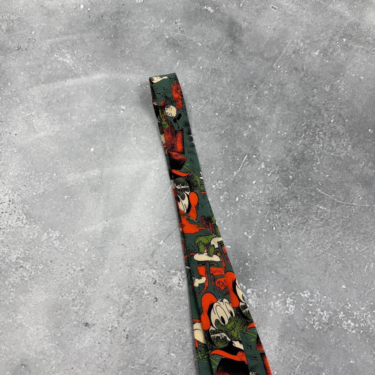 Disney Vintage 90s The Disney The Rack DuckTales Silk Tie Green Size ONE SIZE - 7 Thumbnail