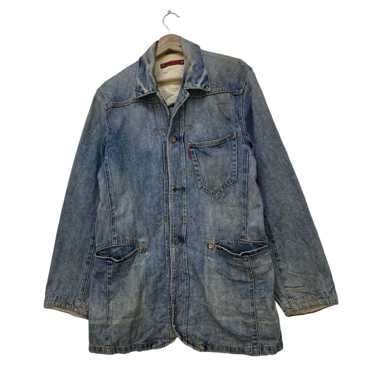 Japanese Brand 🔥Vintage Levis Redloop Denim Jackeadw In Japan Size US M / EU 48-50 / 2 - 3 Thumbnail