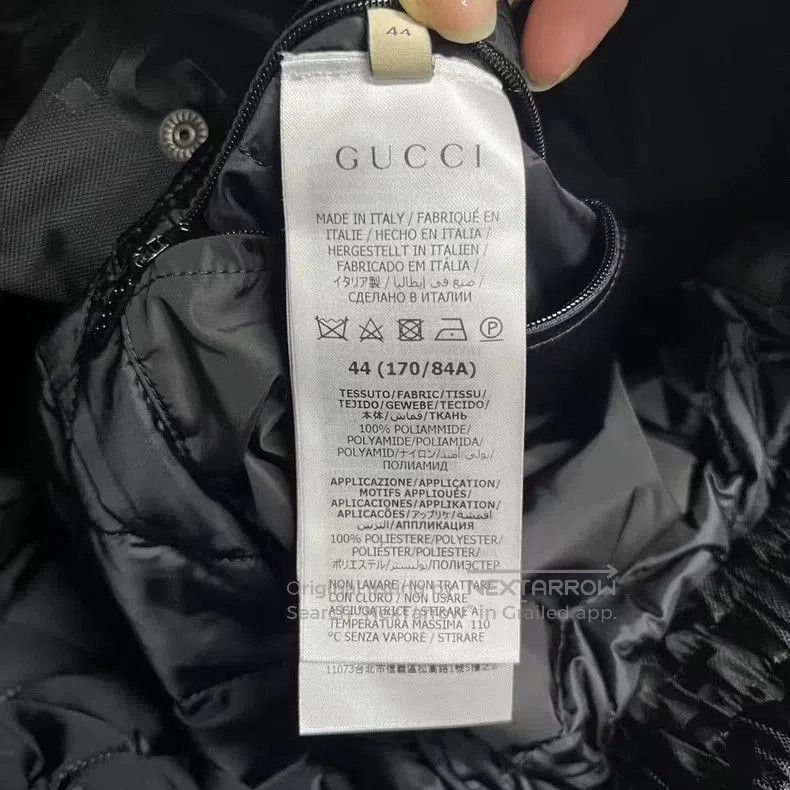Gucci Gucci Black Logo Embroidered Elastic Jacket. Size US M / EU 48-50 / 2 - 4 Thumbnail