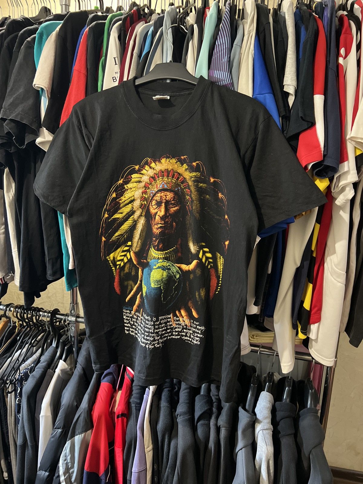 Band Tees 90s VINTAGE ZIP IT LONDON LOVE EARTH TRIDAL NATURE T SHIRT Size US L / EU 52-54 / 3 - 2 Thumbnail