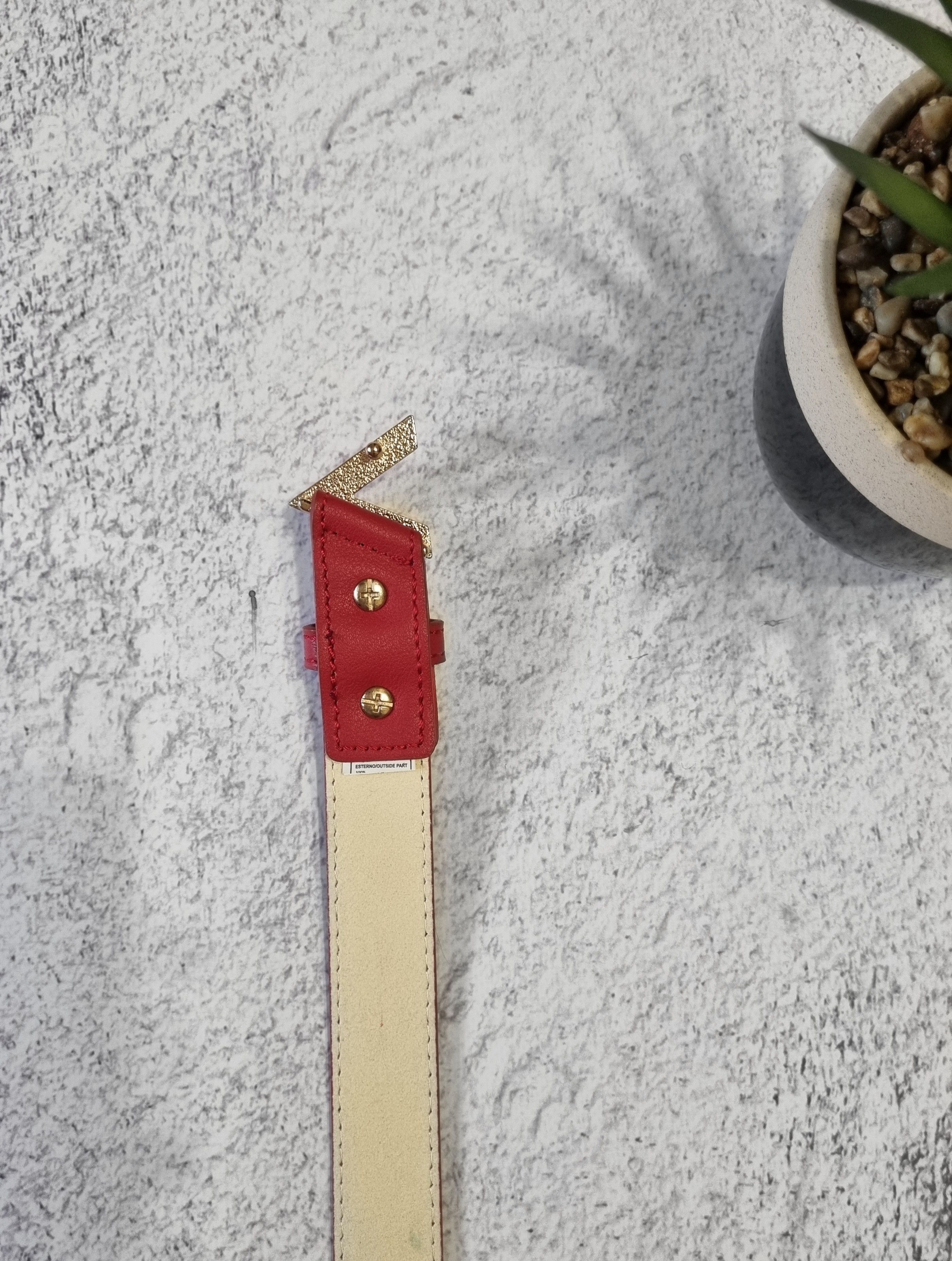 Valentino Mario Valentino Woman Big Logo Genuine Leather Belt Size ONE SIZE - 5 Thumbnail
