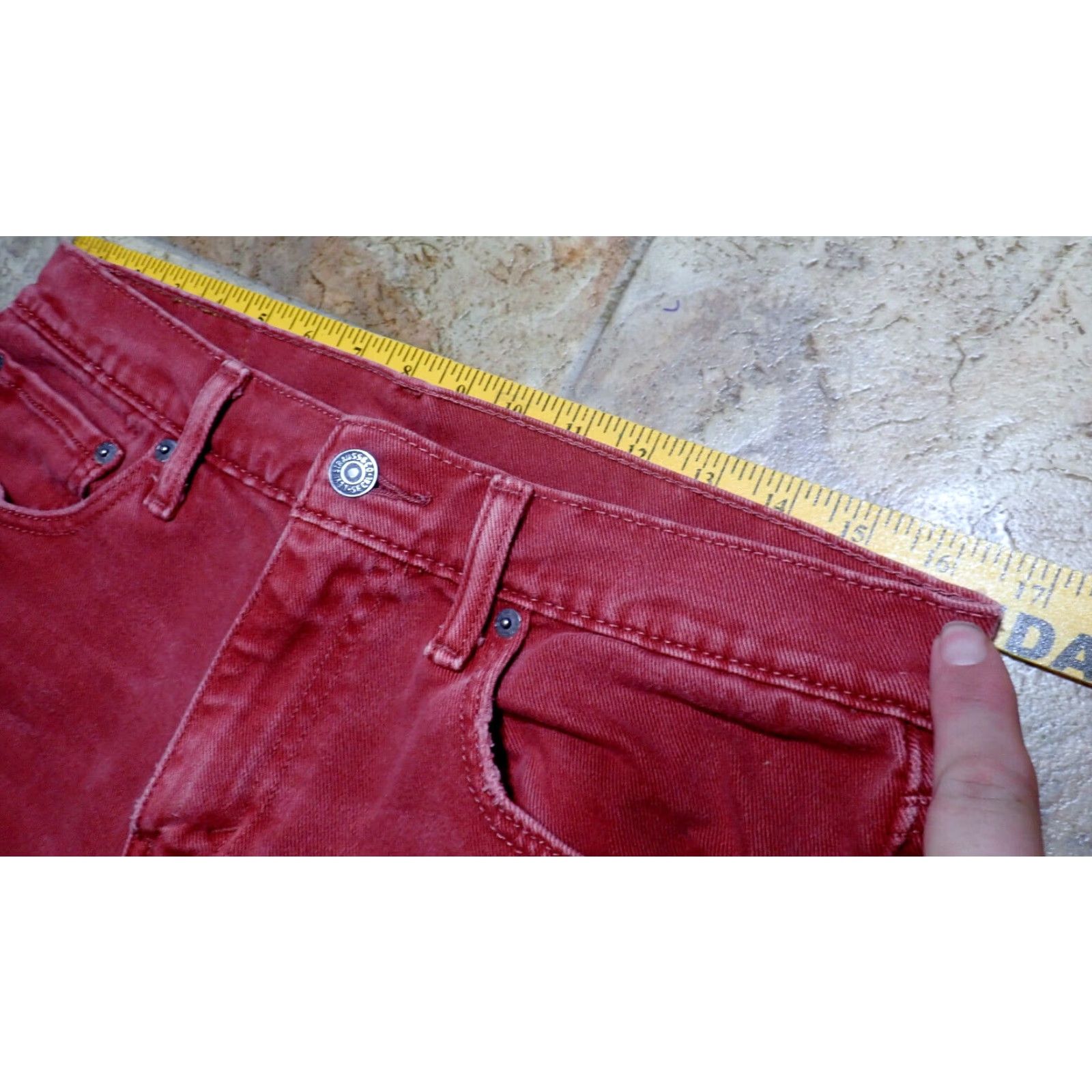 Levi's VINTAGE Levi's 511 Jeans Burgundy Wine Red Slim Fit Denim 32 x 34 5-Pocket Design Stretch Men Size US 32 / EU 48 - 7 Thumbnail