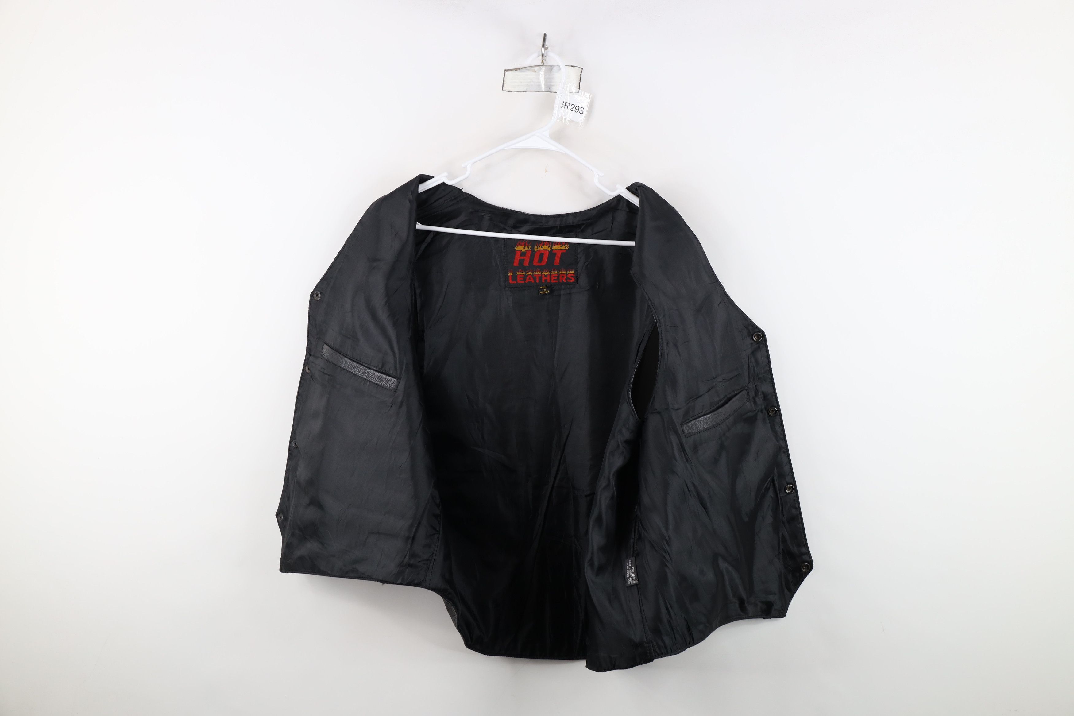 Vintage Vintage 90s Streetwear Flag Eagle Tribal Leather Moto Vest Size US XXL / EU 58 / 5 - 11 Thumbnail
