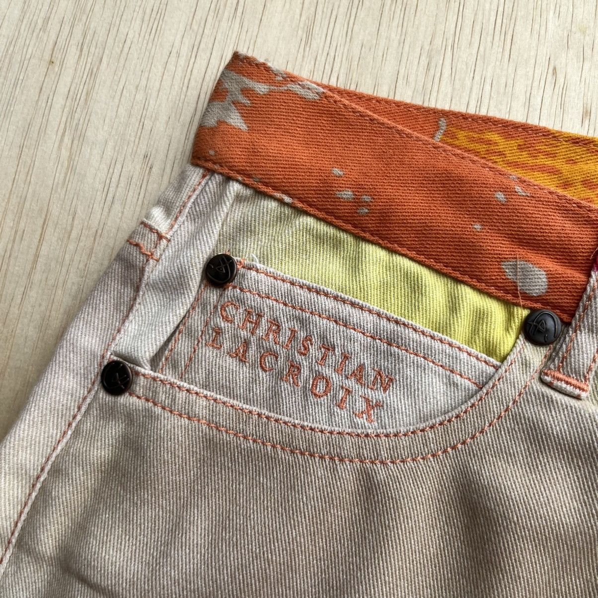 Christian Lacroix CHRISYIAN LACROIX MULTI COLOUR CASUAL PANTS Size 28" / US 6 / IT 42 - 3 Thumbnail