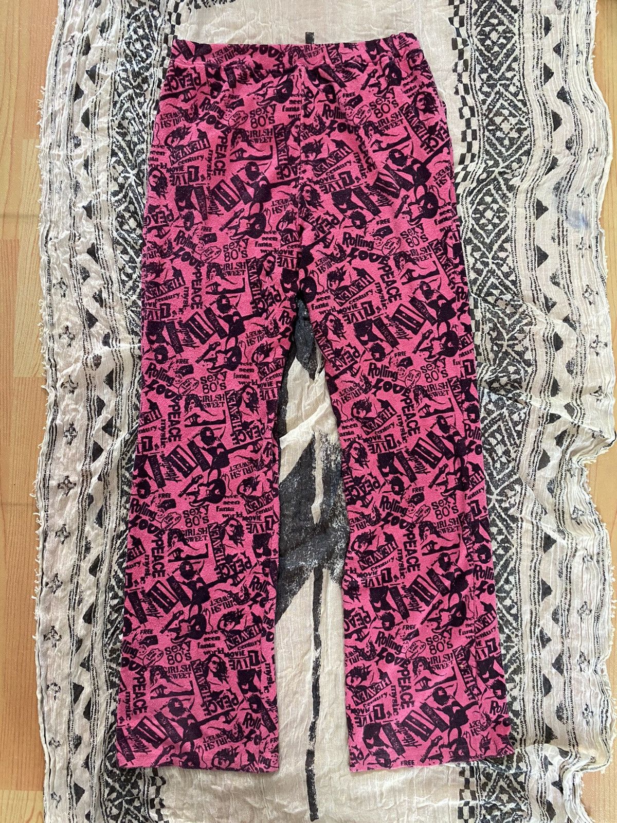 Beauty Beast × Hysteric Glamour × Japanese Brand Fleur & parfum flared all over print sweatpants Size US 28 / EU 44 - 2 Thumbnail