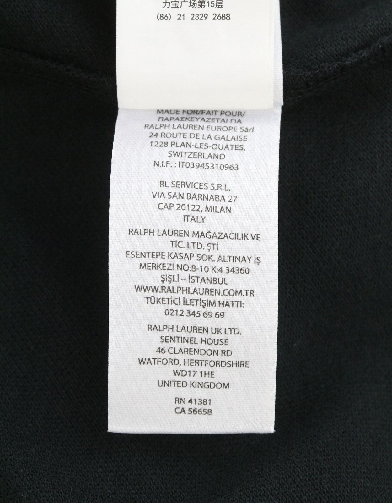 Ralph Lauren CUSTOM SLIM FIT S Black Cotton Embroidered 87897 Size US S / EU 44-46 / 1 - 12 Thumbnail