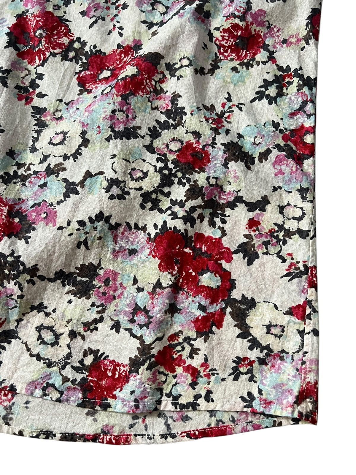 Yoshiyuki Konishi 1990s Yoshiyuki Konishi Open Cuff Floral Button Up Shirt Size US L / EU 52-54 / 3 - 6 Thumbnail