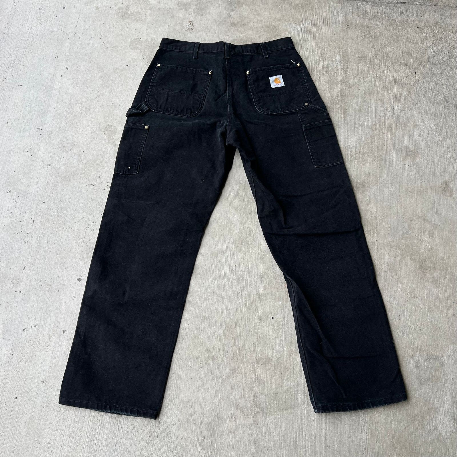 Carhartt × Vintage Carhartt black double knee work wear carpenter pants Size US 32 / EU 48 - 6 Thumbnail